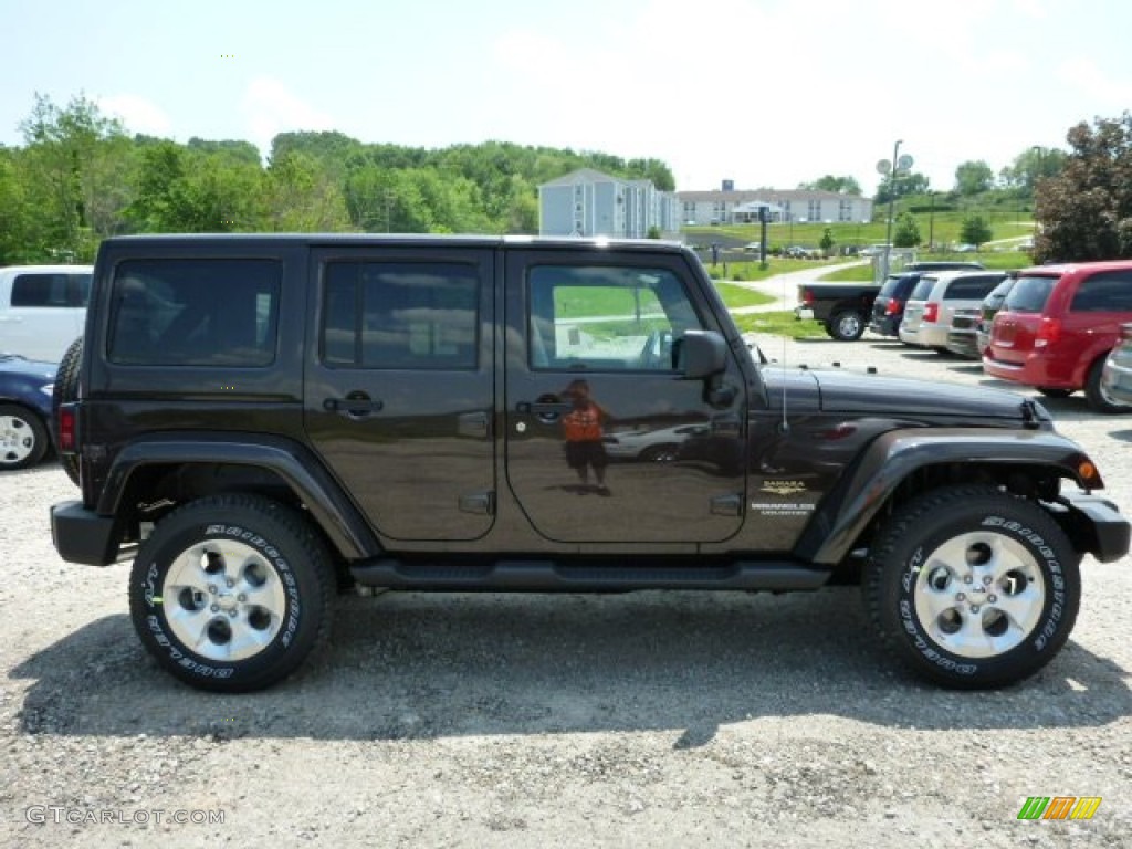 2013 Wrangler Unlimited Sahara 4x4 - Rugged Brown Pearl / Black/Dark Saddle photo #6