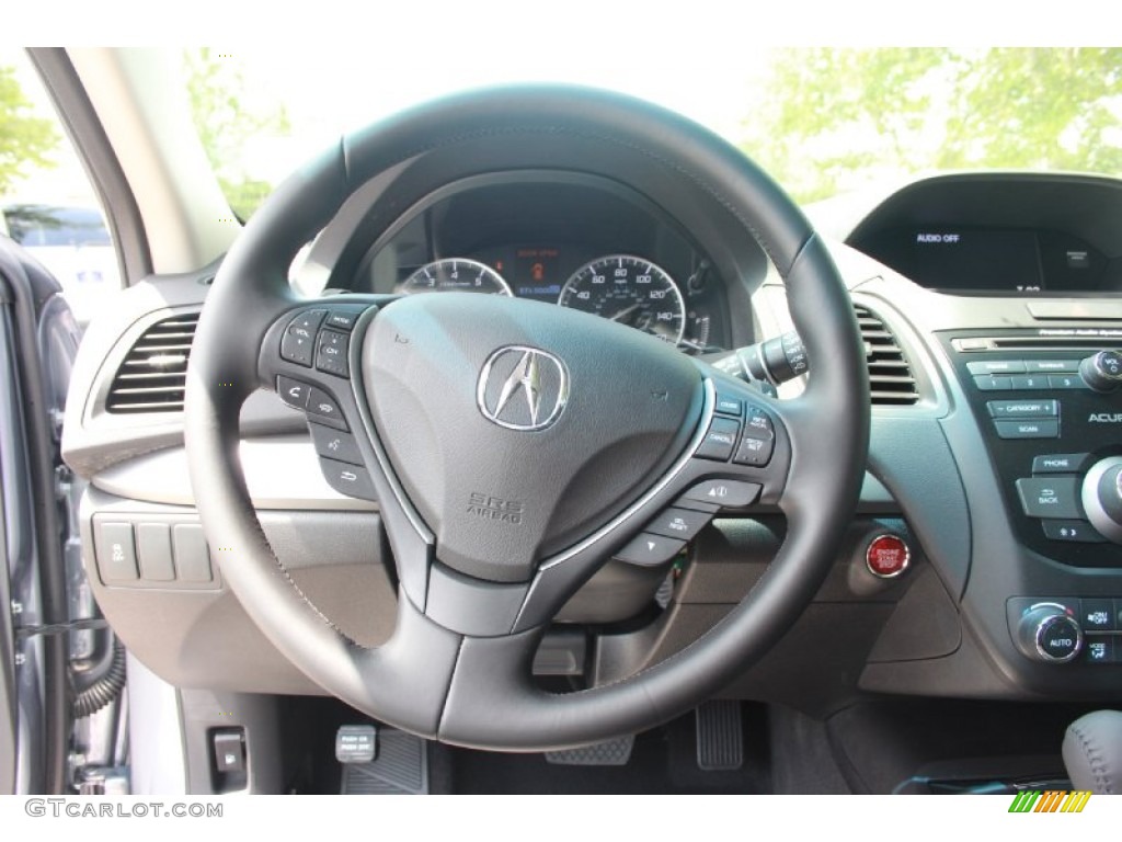 2014 Acura RDX Standard RDX Model Ebony Steering Wheel Photo #81393381