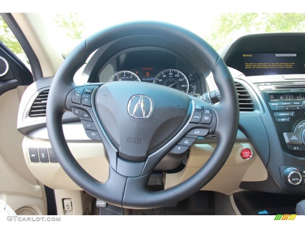 2014 Acura RDX Technology Parchment Steering Wheel Photo #81395838