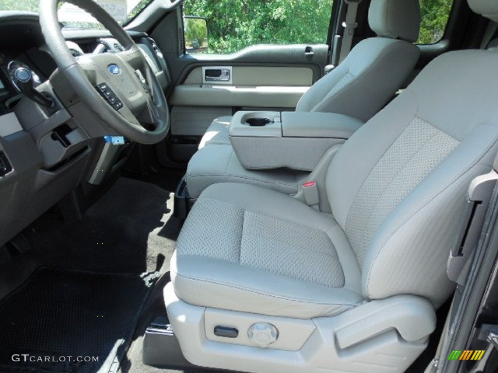 2010 F150 XLT SuperCab - Tuxedo Black / Medium Stone photo #4