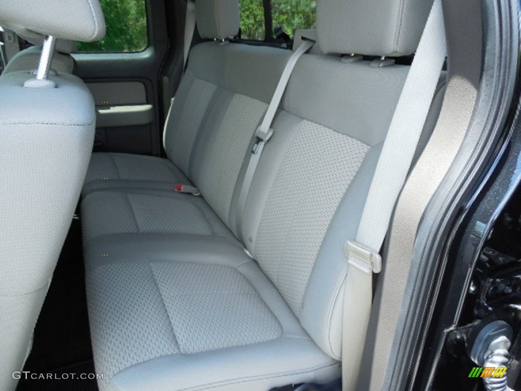 2010 F150 XLT SuperCab - Tuxedo Black / Medium Stone photo #5