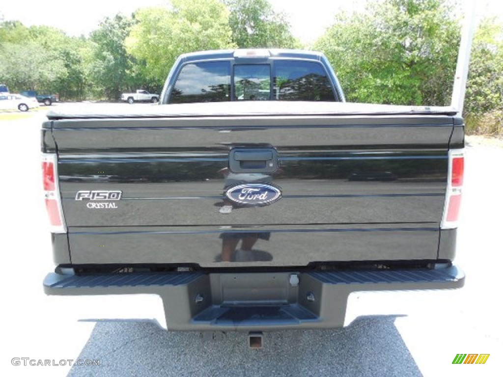 2010 F150 XLT SuperCab - Tuxedo Black / Medium Stone photo #7