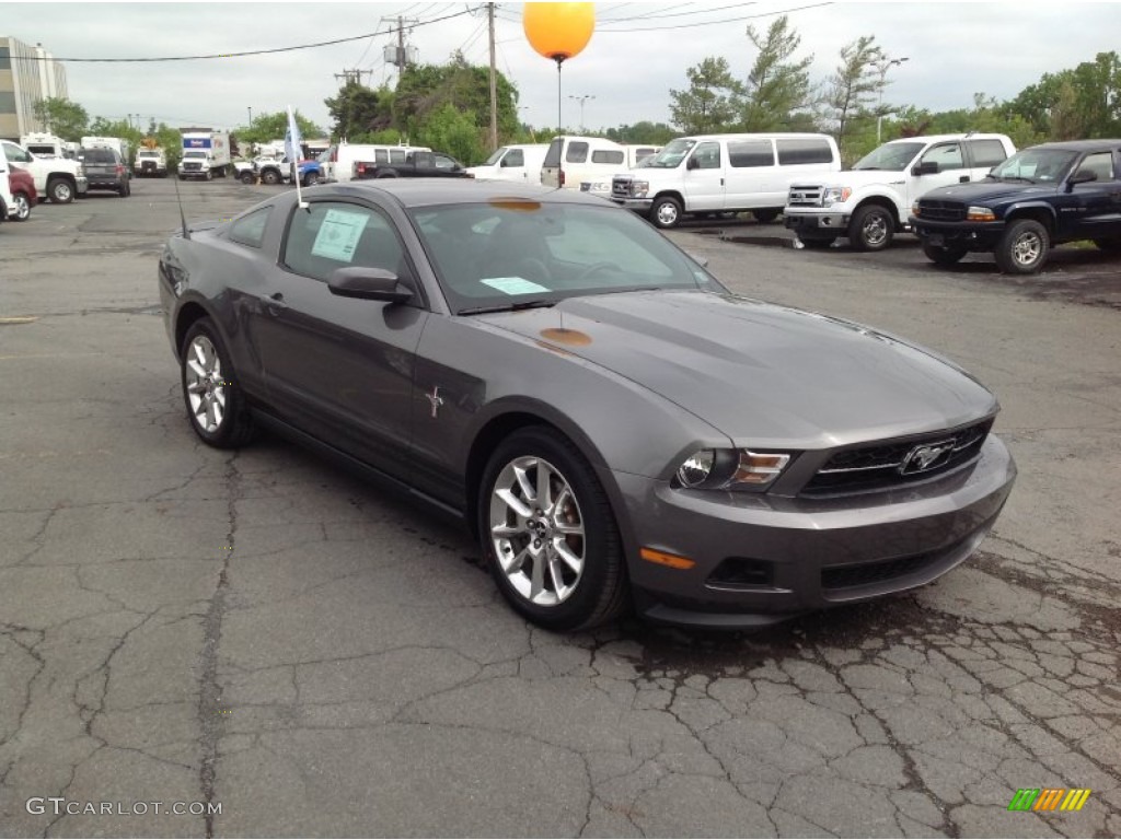 2011 Mustang V6 Premium Coupe - Sterling Gray Metallic / Charcoal Black photo #7