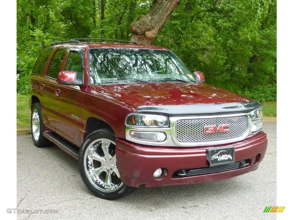 2001 Yukon Denali AWD - Garnet Red Metallic / Medium Dark Pewter/Shale photo #1