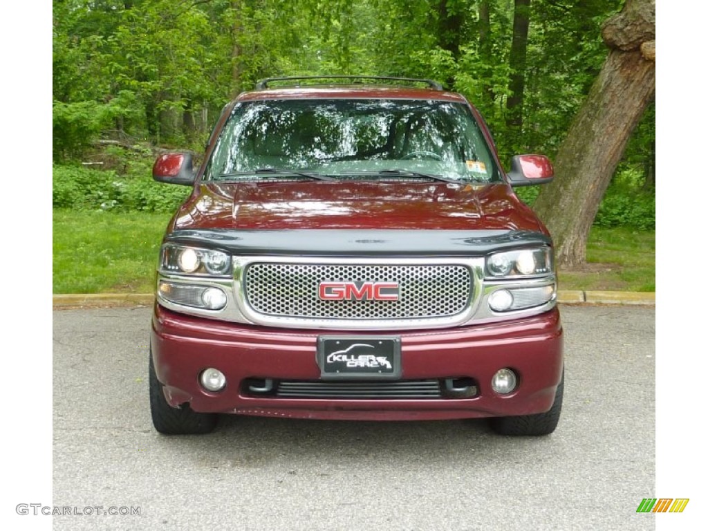 2001 Yukon Denali AWD - Garnet Red Metallic / Medium Dark Pewter/Shale photo #2