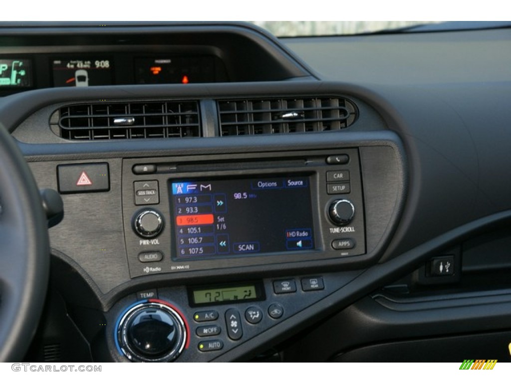 2013 Prius c Hybrid Four - Habanero / Black photo #6