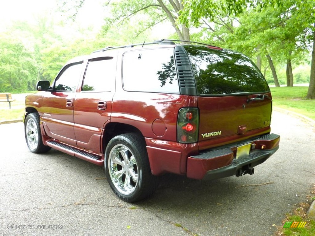 2001 Yukon Denali AWD - Garnet Red Metallic / Medium Dark Pewter/Shale photo #5