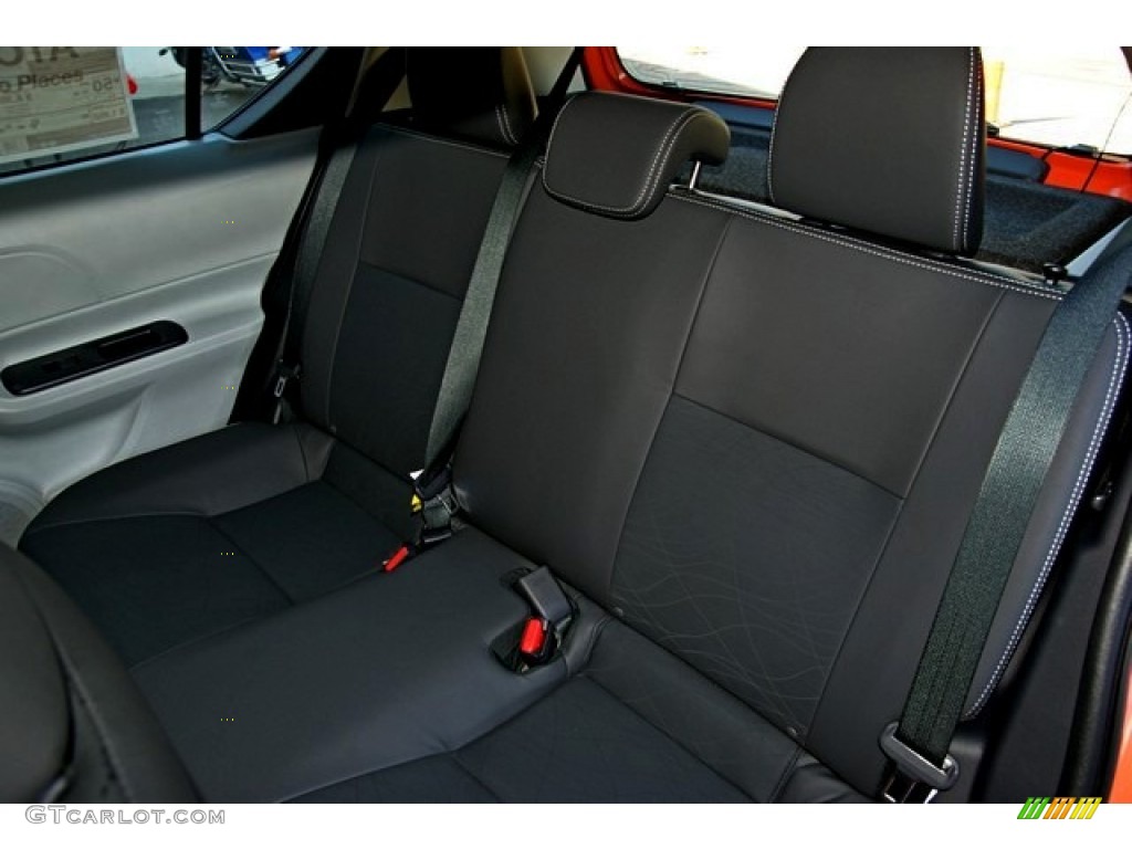 2013 Prius c Hybrid Four - Habanero / Black photo #7