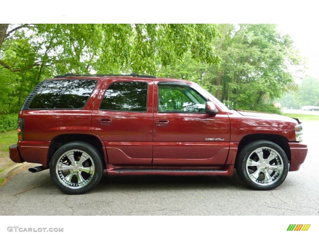 2001 Yukon Denali AWD - Garnet Red Metallic / Medium Dark Pewter/Shale photo #10