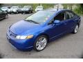 Fiji Blue Pearl 2008 Honda Civic Si Sedan Exterior