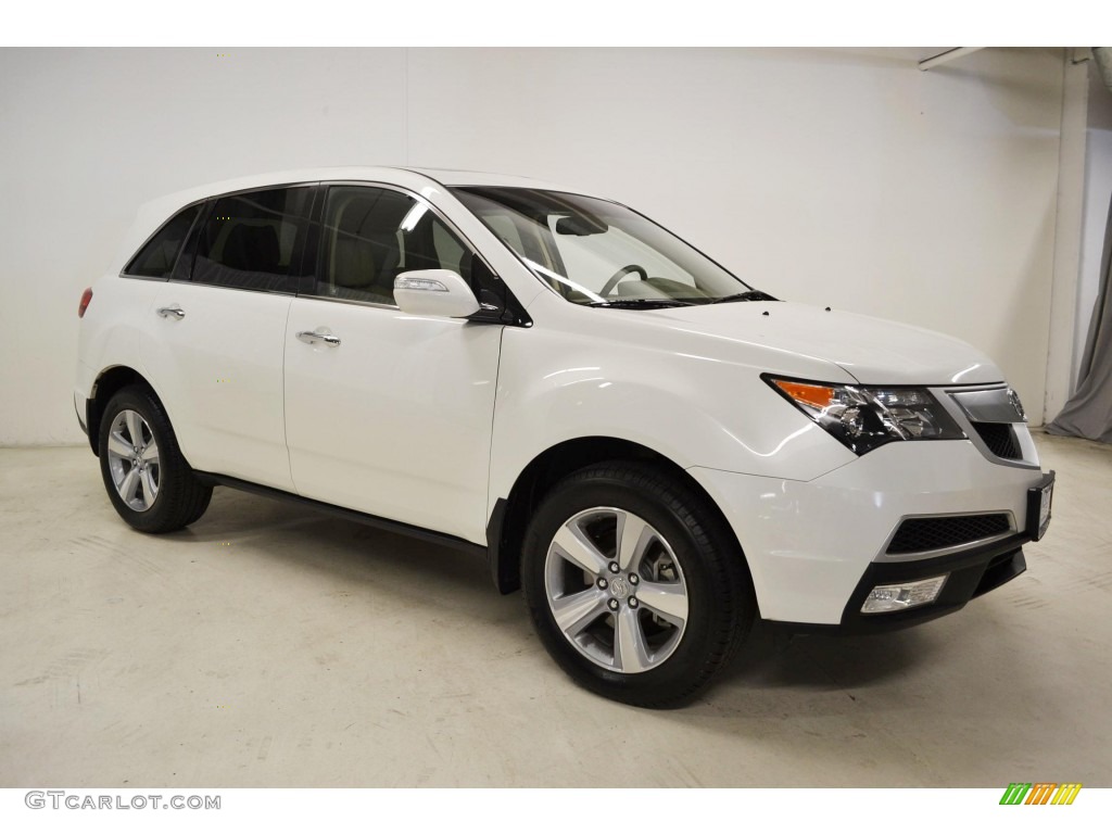 Aspen White Pearl II 2012 Acura MDX SH-AWD Technology Exterior Photo #81398649