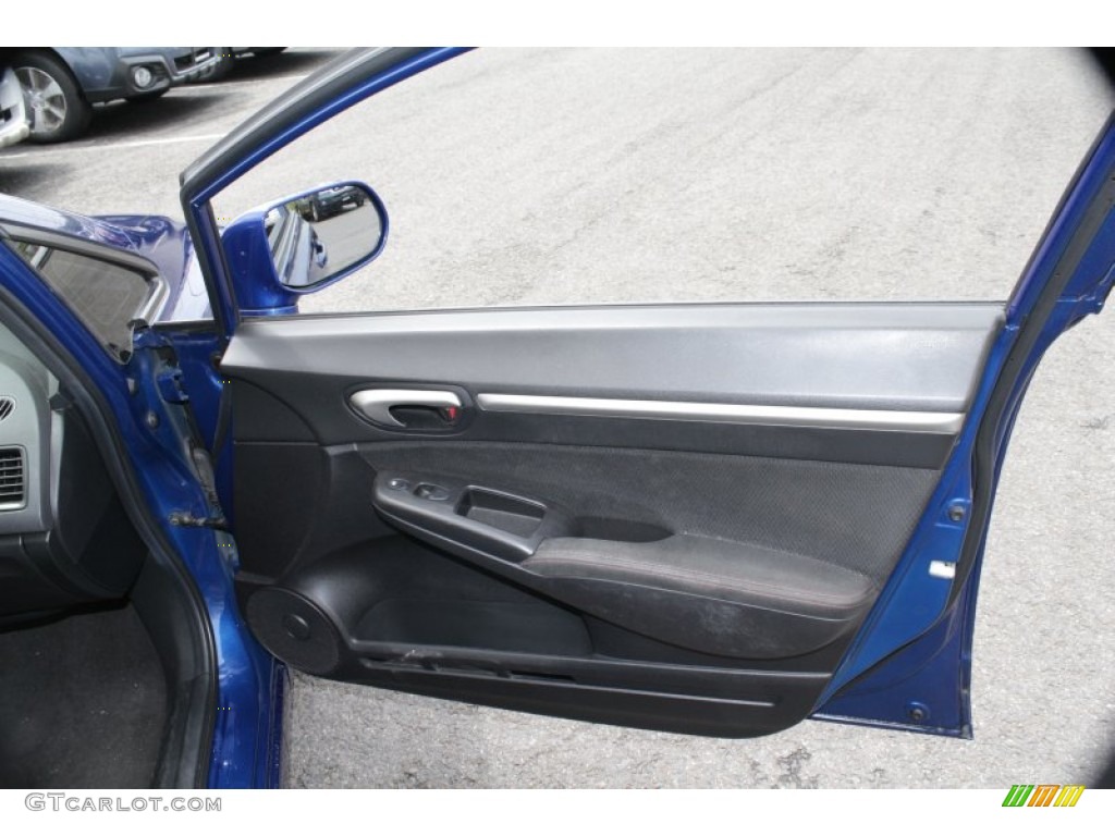 2008 Civic Si Sedan - Fiji Blue Pearl / Black photo #17