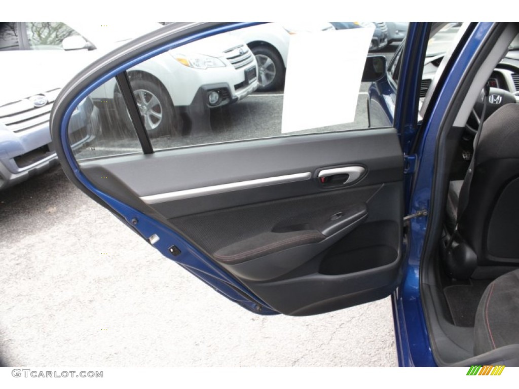 2008 Civic Si Sedan - Fiji Blue Pearl / Black photo #20