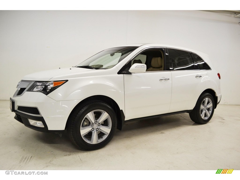 Aspen White Pearl II 2012 Acura MDX SH-AWD Technology Exterior Photo #81398763