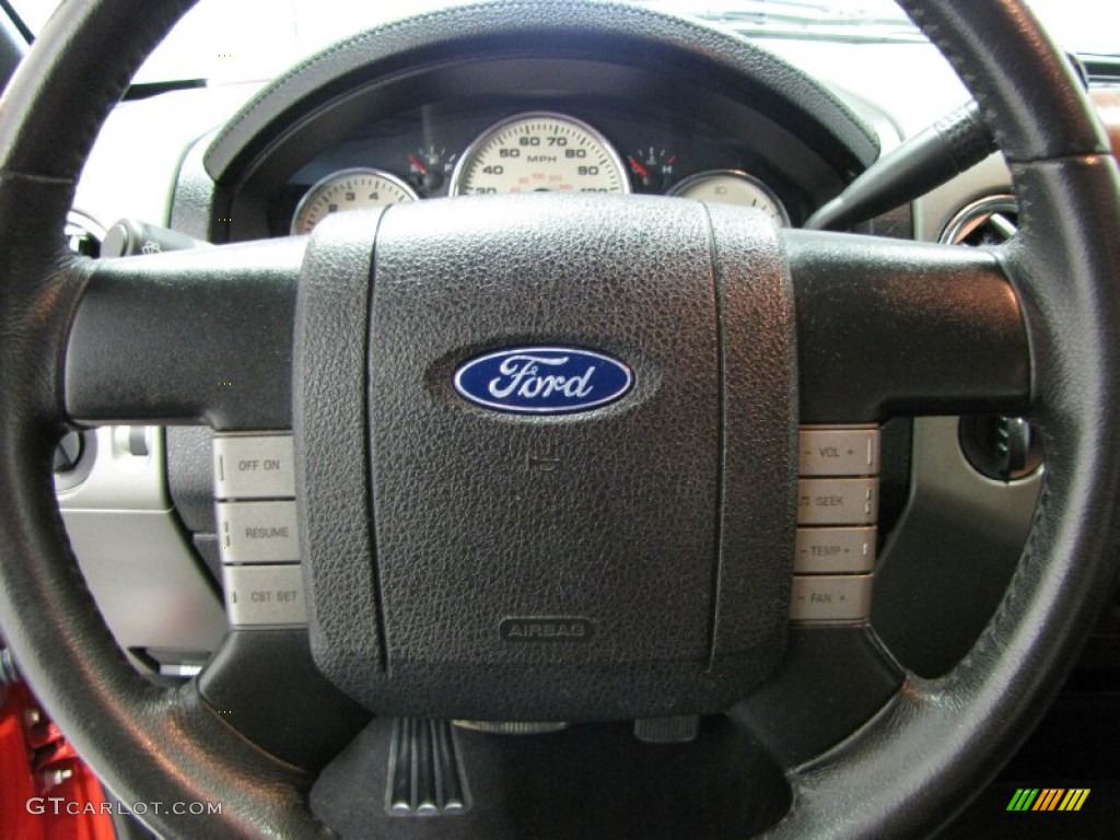 2006 F150 Lariat SuperCrew 4x4 - Bright Red / Black photo #13