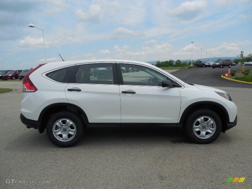 2013 CR-V LX AWD - White Diamond Pearl / Gray photo #4