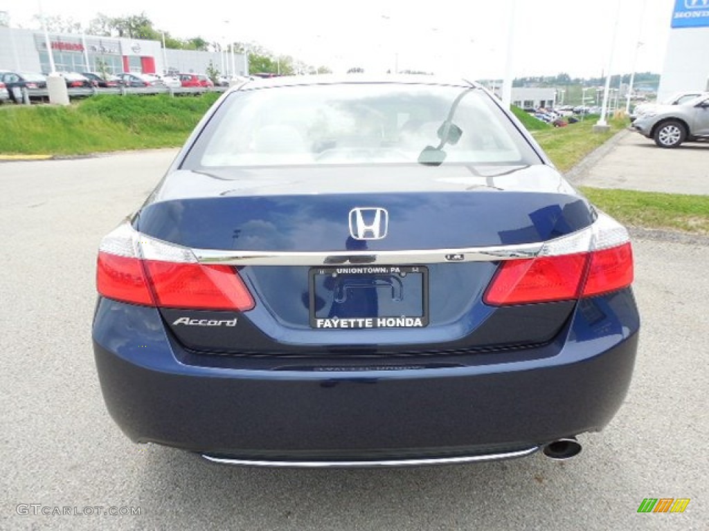 2013 Accord EX Sedan - Obsidian Blue Pearl / Gray photo #3