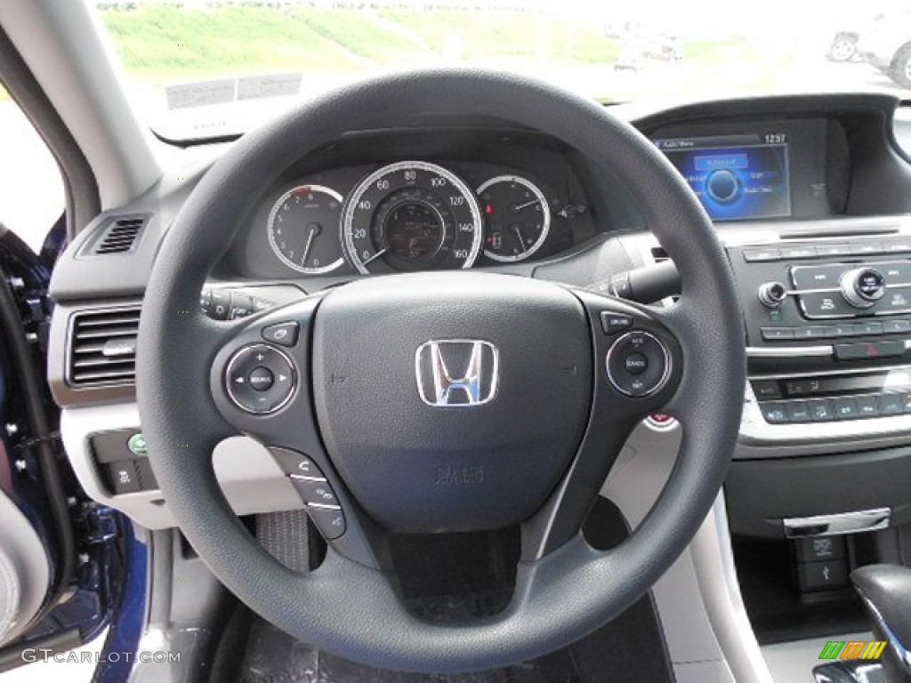 2013 Honda Accord EX Sedan Gray Steering Wheel Photo #81400324