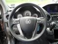 Black 2013 Honda Pilot EX-L 4WD Steering Wheel