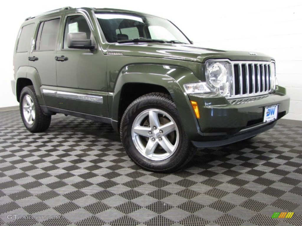 2008 Liberty Limited 4x4 - Jeep Green Metallic / Pastel Slate Gray photo #1