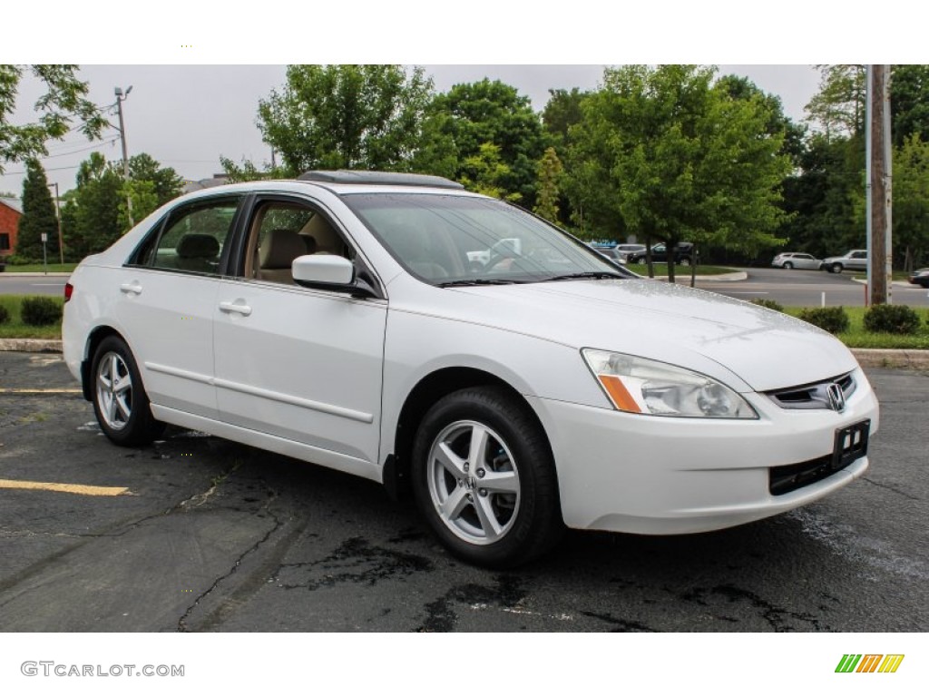 2004 Accord EX Sedan - Taffeta White / Ivory photo #8