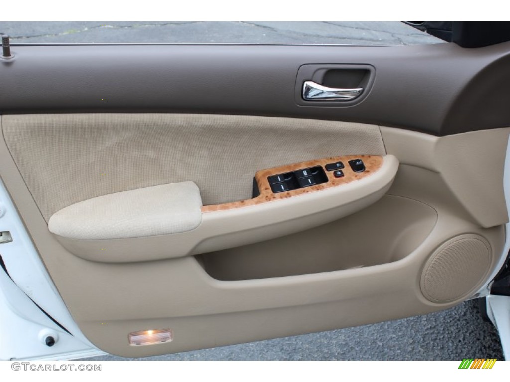 2004 Honda Accord EX Sedan Ivory Door Panel Photo #81401785