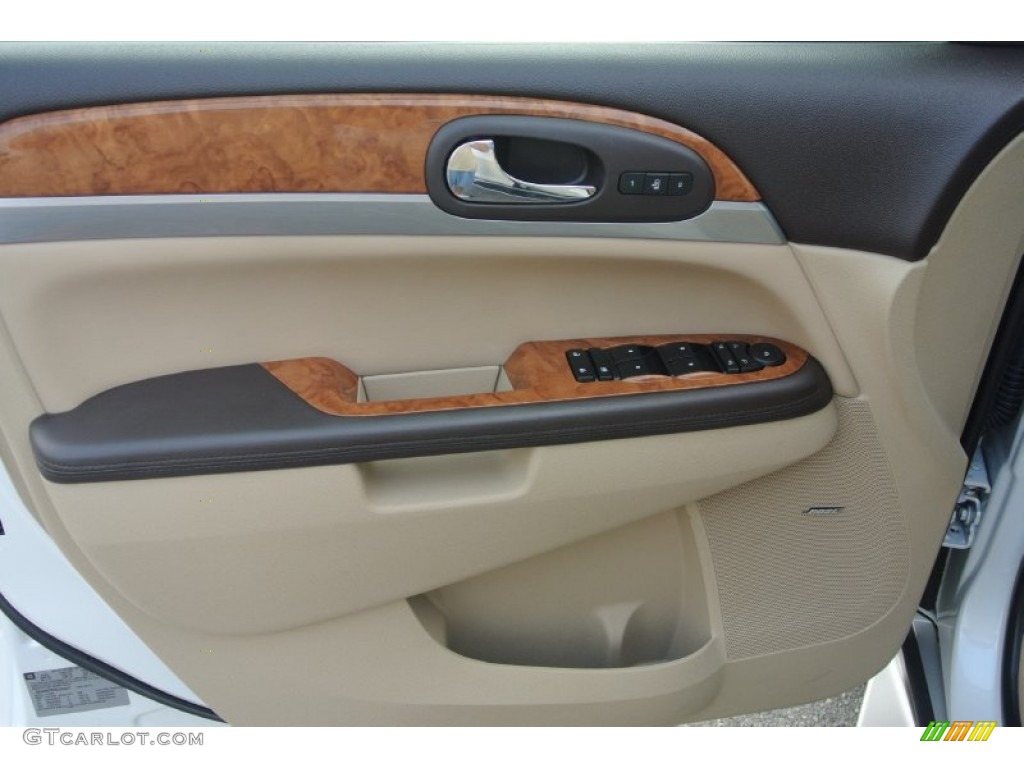 2011 Buick Enclave CXL Cashmere/Cocoa Door Panel Photo #81401931