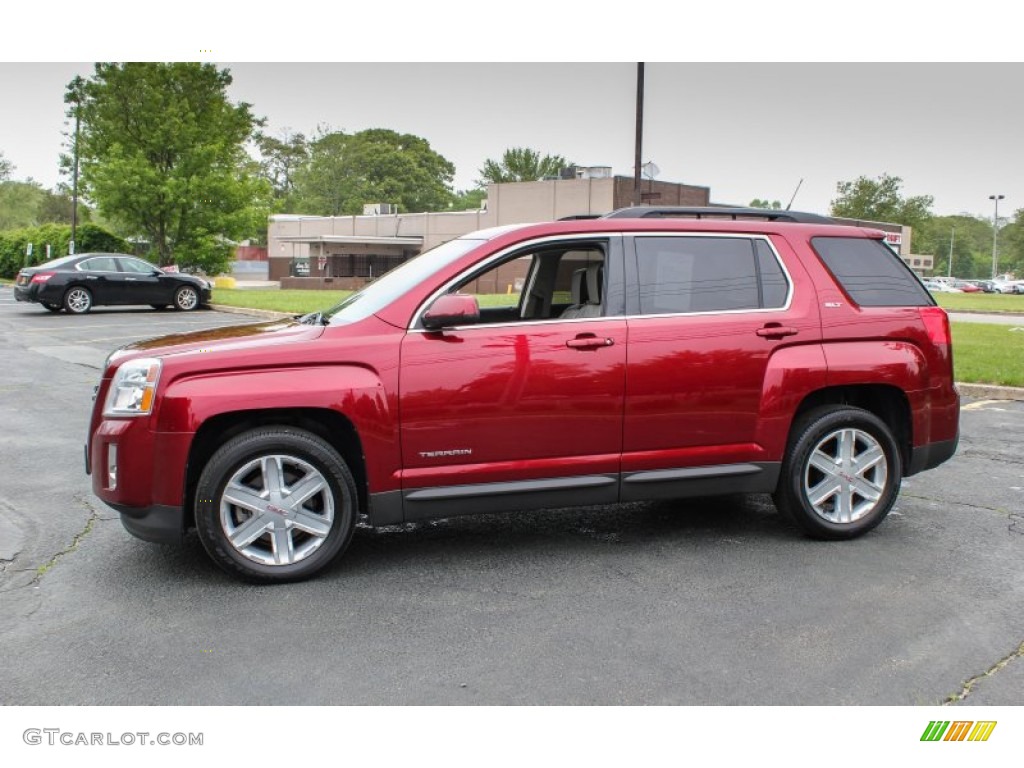 Merlot Jewel Metallic 2010 GMC Terrain SLT AWD Exterior Photo #81402009