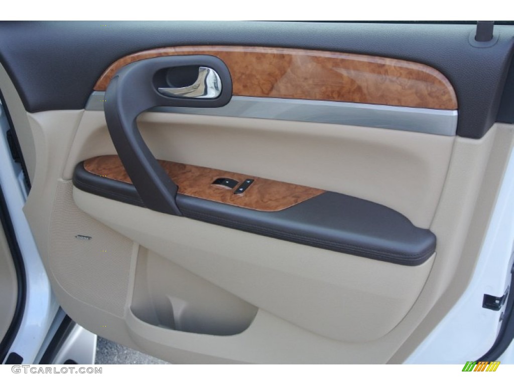 2011 Buick Enclave CXL Cashmere/Cocoa Door Panel Photo #81402017