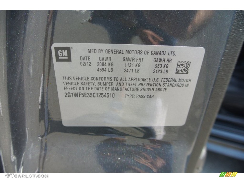 2012 Impala LS - Ashen Gray Metallic / Ebony photo #7