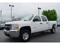 2009 Summit White Chevrolet Silverado 2500HD Work Truck Crew Cab 4x4  photo #6