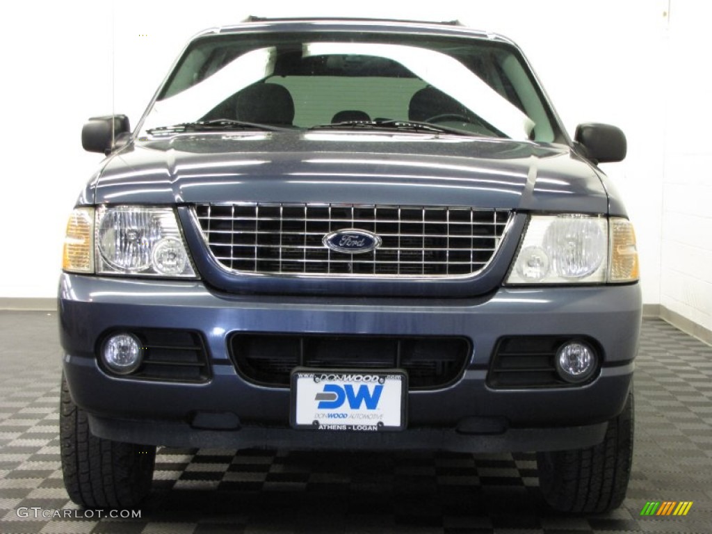 2004 Explorer XLT 4x4 - Medium Wedgewood Blue Metallic / Midnight Grey photo #2