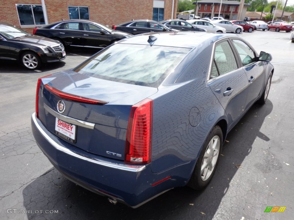 2009 CTS Sedan - Blue Diamond Tri-Coat / Light Titanium/Ebony photo #4