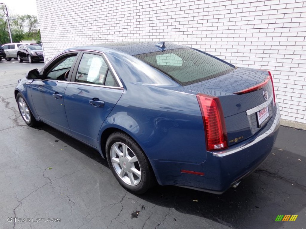 2009 CTS Sedan - Blue Diamond Tri-Coat / Light Titanium/Ebony photo #6