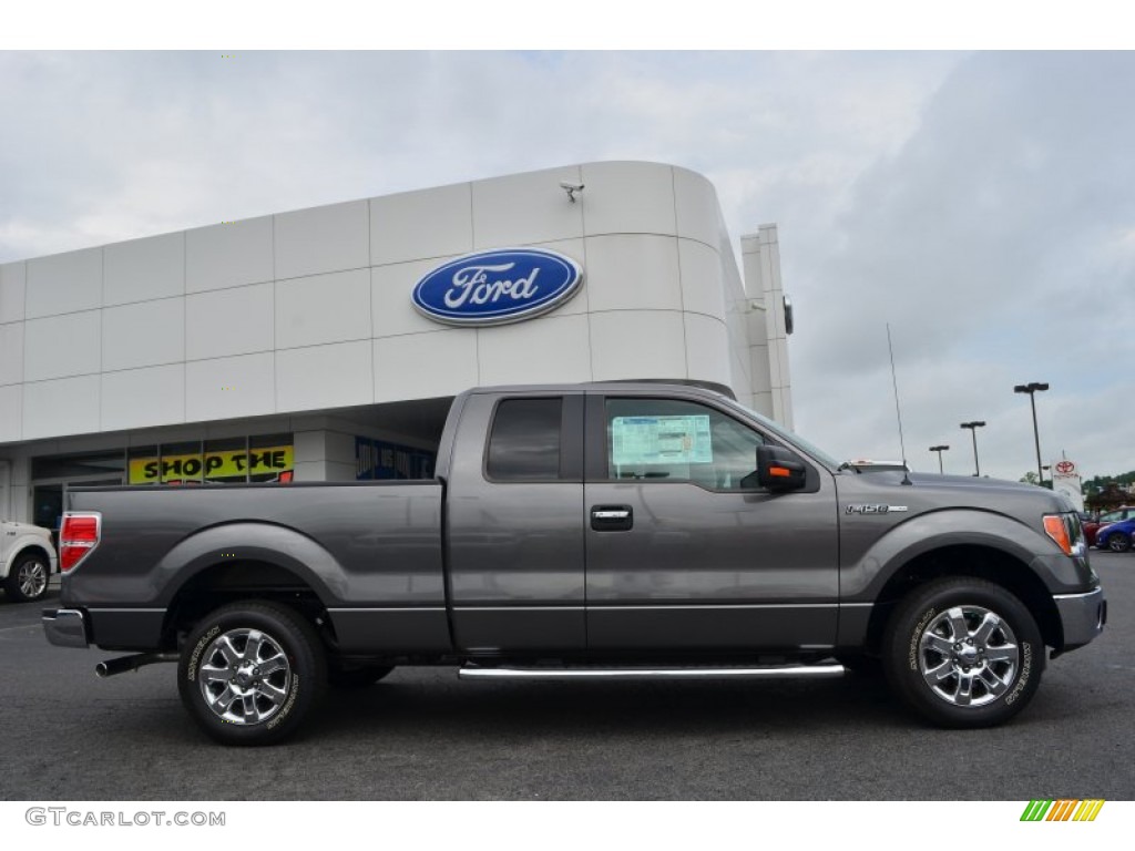 2013 F150 XLT SuperCab - Sterling Gray Metallic / Steel Gray photo #2