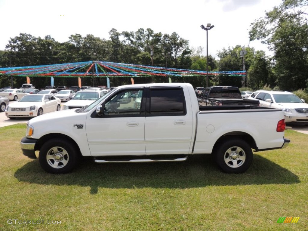 Oxford White 2002 Ford F150 XLT SuperCrew Exterior Photo #81407697