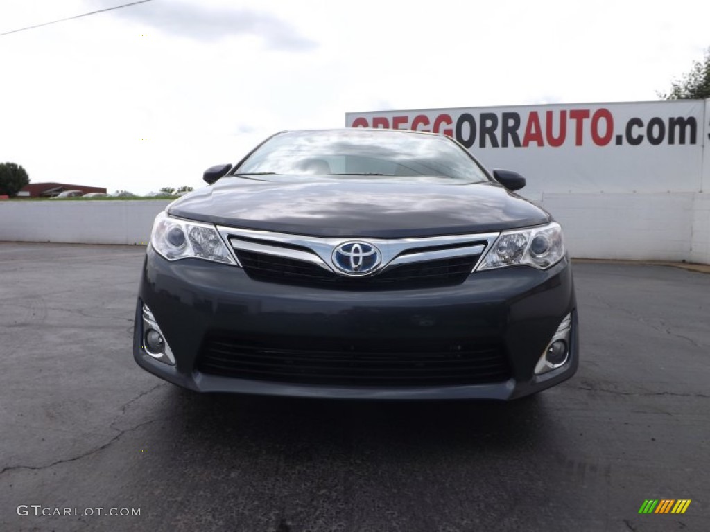 2013 Camry Hybrid XLE - Magnetic Gray Metallic / Light Gray photo #2