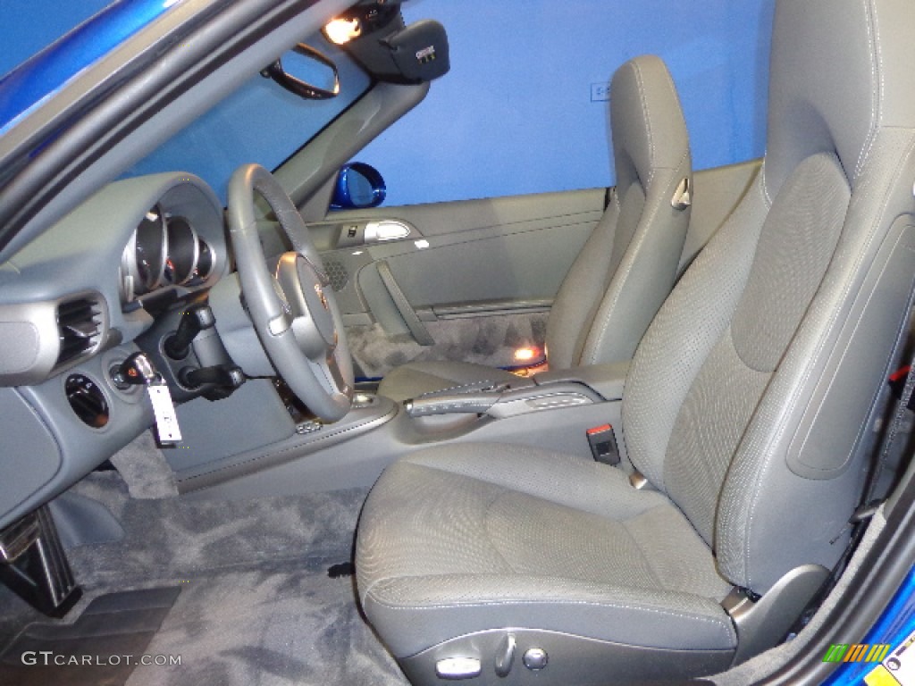 2009 911 Carrera Cabriolet - Aqua Blue Metallic / Stone Grey photo #29