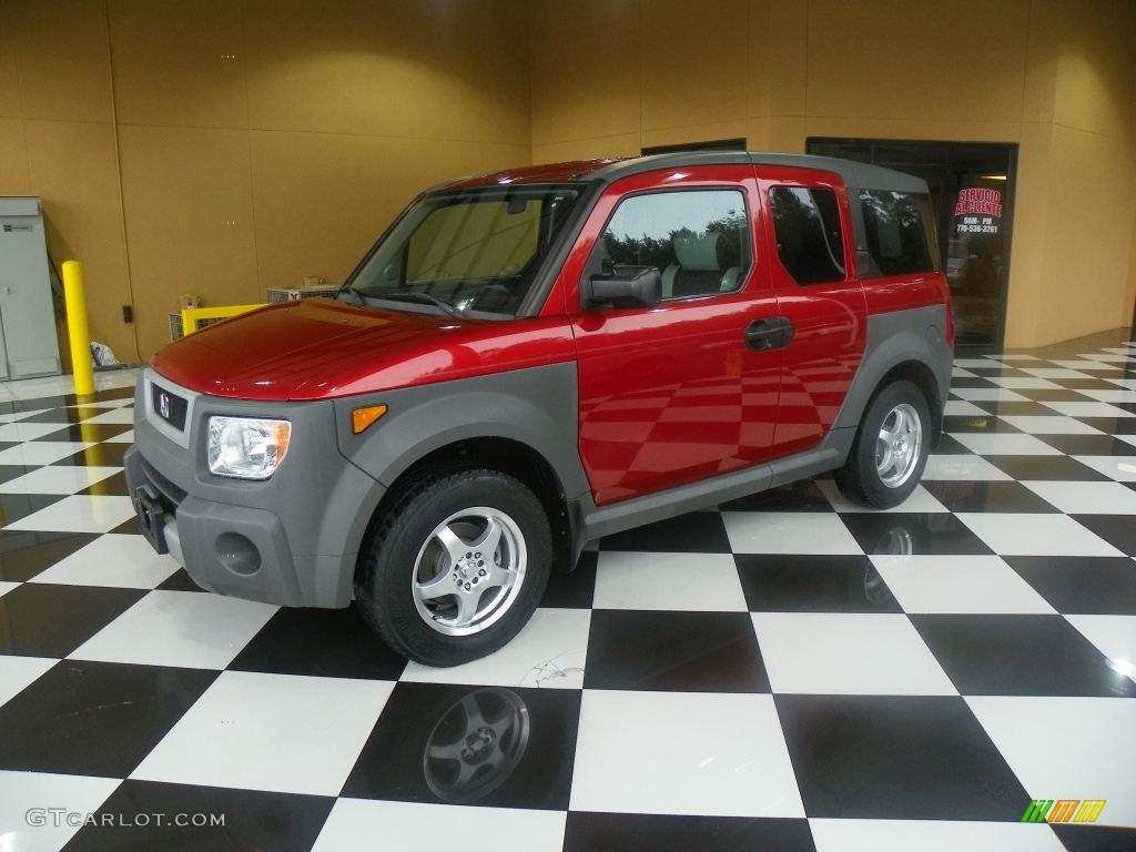 2005 Element LX - Rallye Red / Black/Gray photo #3