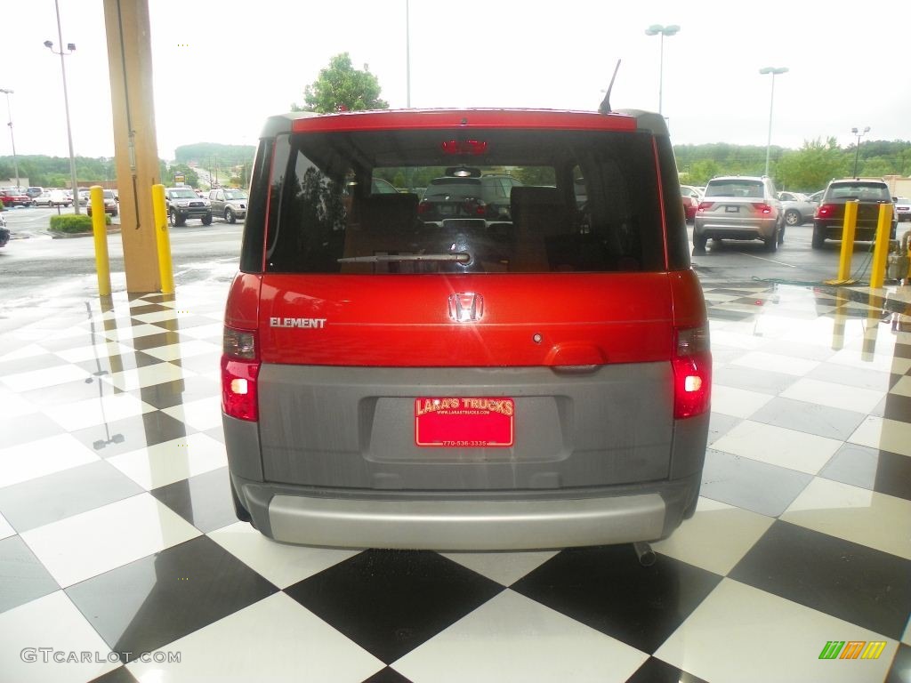 2005 Element LX - Rallye Red / Black/Gray photo #5