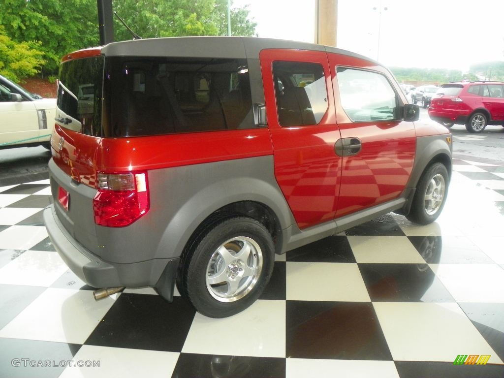 2005 Element LX - Rallye Red / Black/Gray photo #6