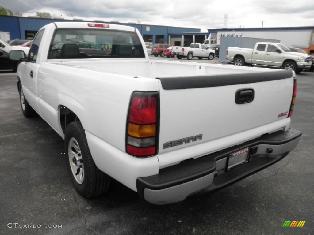 2005 Sierra 1500 Work Truck Regular Cab - Summit White / Dark Pewter photo #13