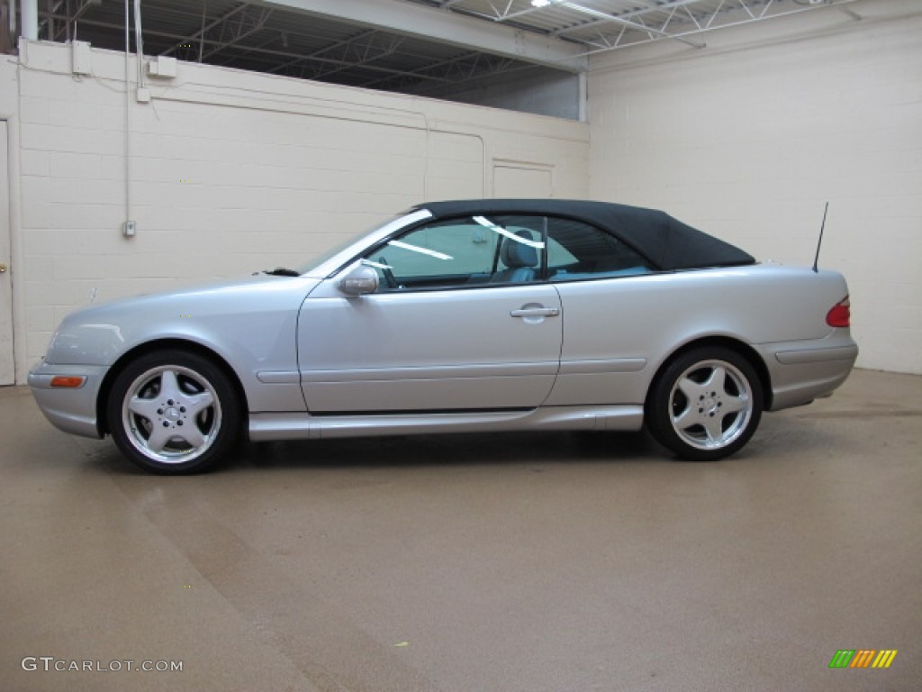 Brilliant Silver Metallic 2001 Mercedes-Benz CLK 430 Cabriolet Exterior Photo #81409963