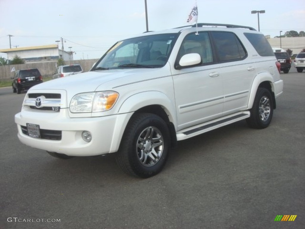 2006 Sequoia Limited - Natural White / Light Charcoal photo #1