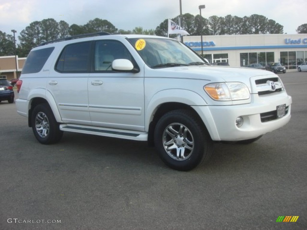 2006 Sequoia Limited - Natural White / Light Charcoal photo #7
