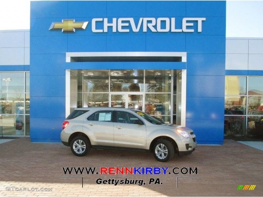 2011 Equinox LS AWD - Gold Mist Metallic / Light Titanium/Jet Black photo #1