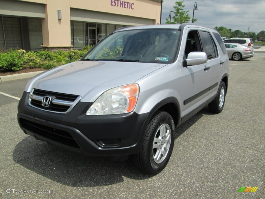 2004 CR-V EX 4WD - Satin Silver Metallic / Black photo #2
