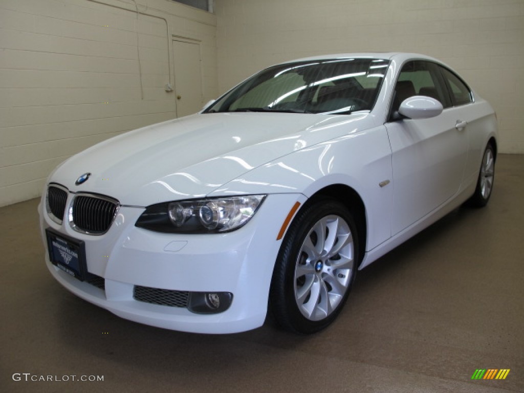 2008 3 Series 335xi Coupe - Alpine White / Coral Red/Black photo #3