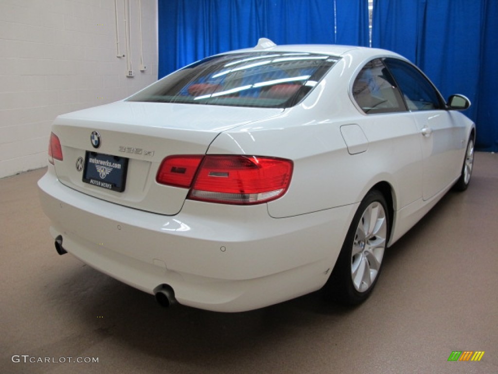 2008 3 Series 335xi Coupe - Alpine White / Coral Red/Black photo #7