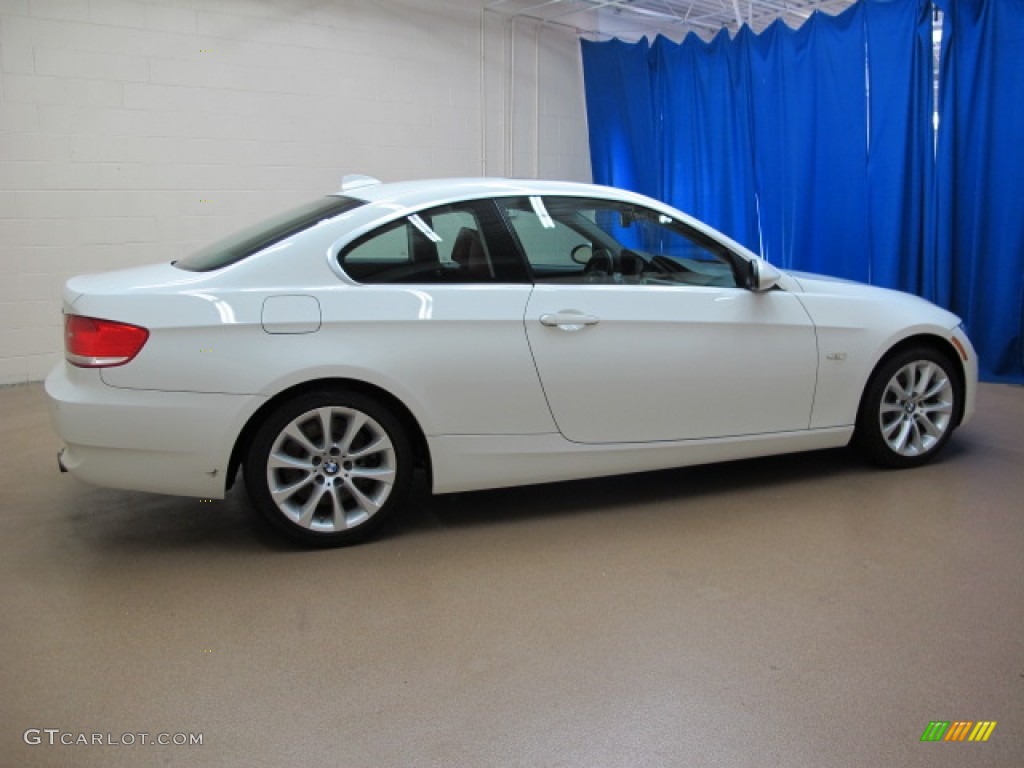 2008 3 Series 335xi Coupe - Alpine White / Coral Red/Black photo #8